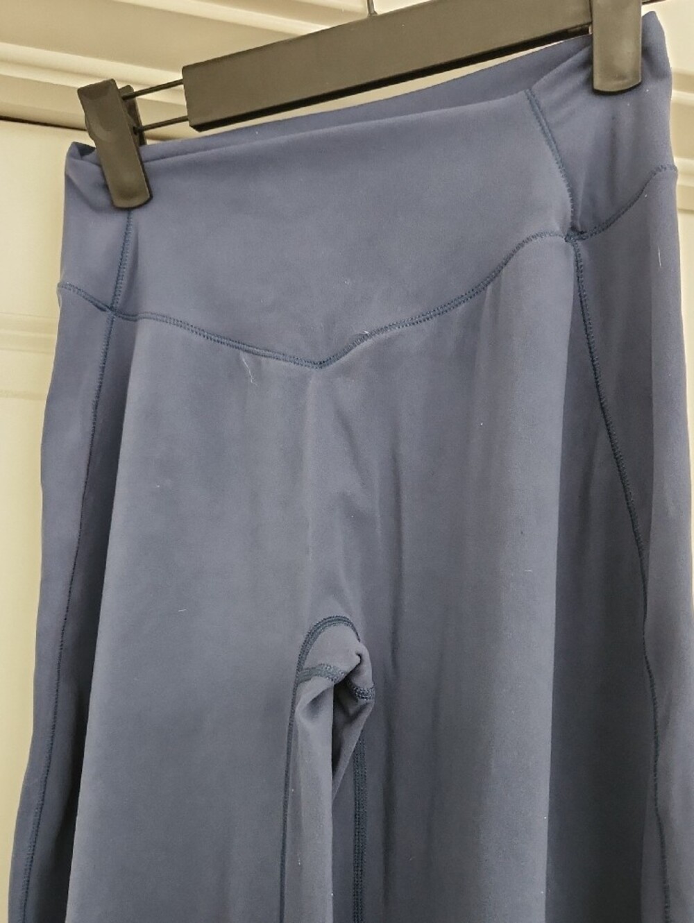 BuffBunny Navy Wide-Leg High-Waist Leggings - Picture 4 of 5